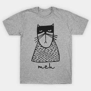 Angry Cat MEH Halloween T-Shirt